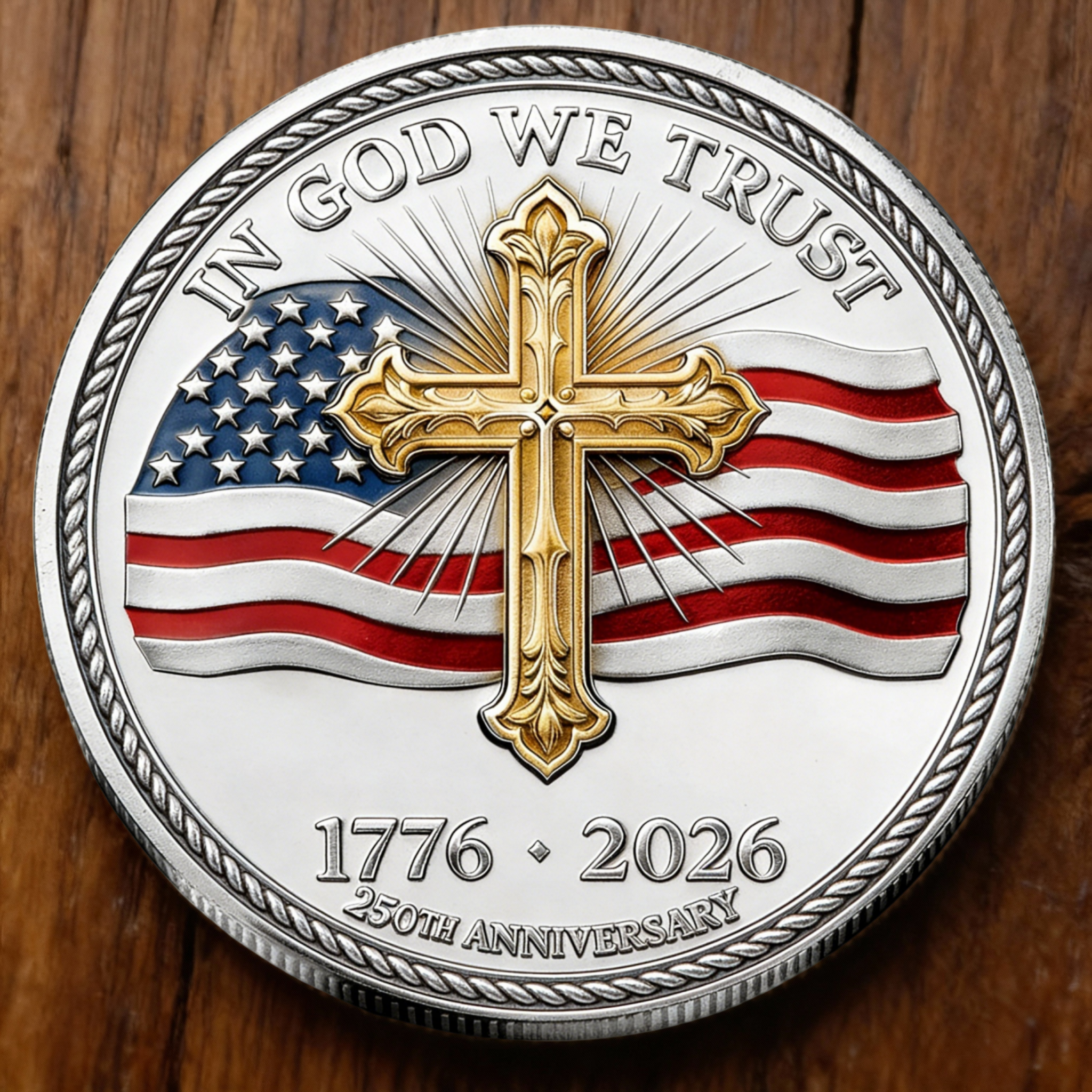 🏆New Year 60% OFFFaith & Nation — 250th Anniversary Commemorative Coin