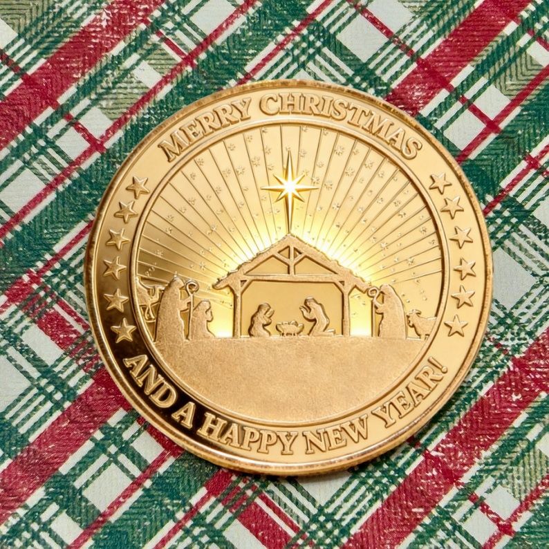 🎄Christmas Sale 50% OFF🔥⭐ Santa Copper Christmas Coin — The Holiday Gift Everyone Loves