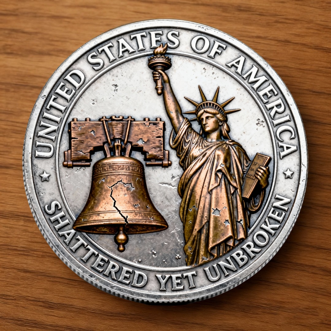 🔥 THE MOST AGGRESSIVE PATRIOT COIN OF 2025 — “AMERICAN SPIRIT: SHATTERED YET UNBROKEN” COMMEMORATIVE COIN 🔥
