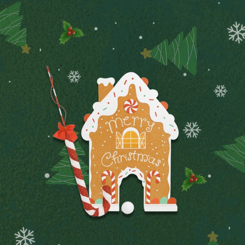 🔥LAST DAY 50% OFF -🎅 Gingerbread Golf Game Set - Best Christmas Game