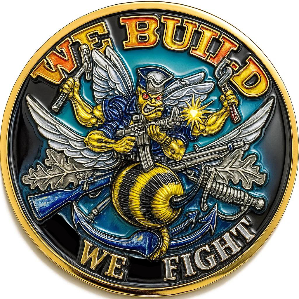🔥Last Day 49% OFF-SEABEES Commemorative Coin — “We Build, We Fight”