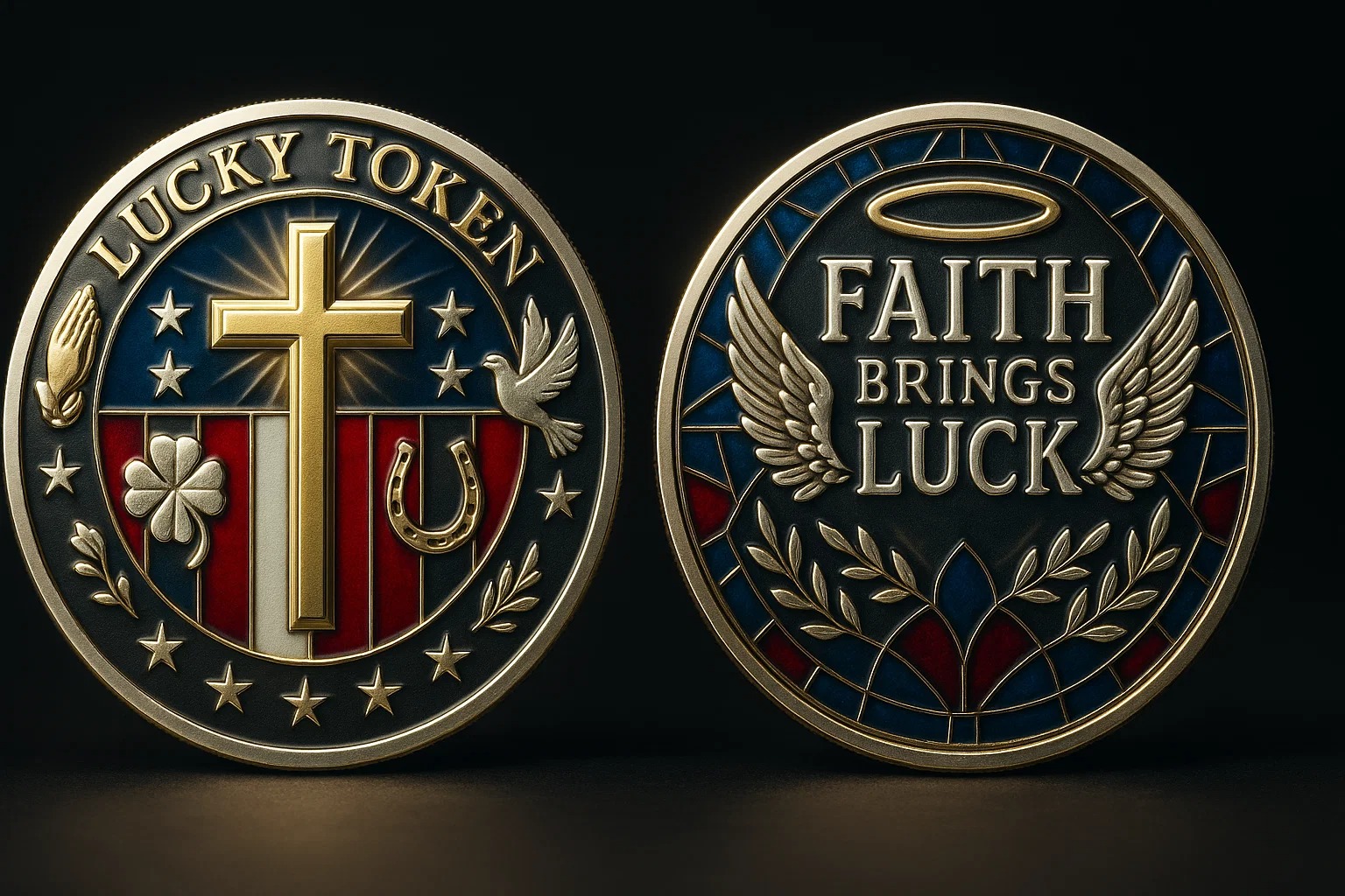 ✝️ Faith Brings Luck — A Blessed Lucky Token