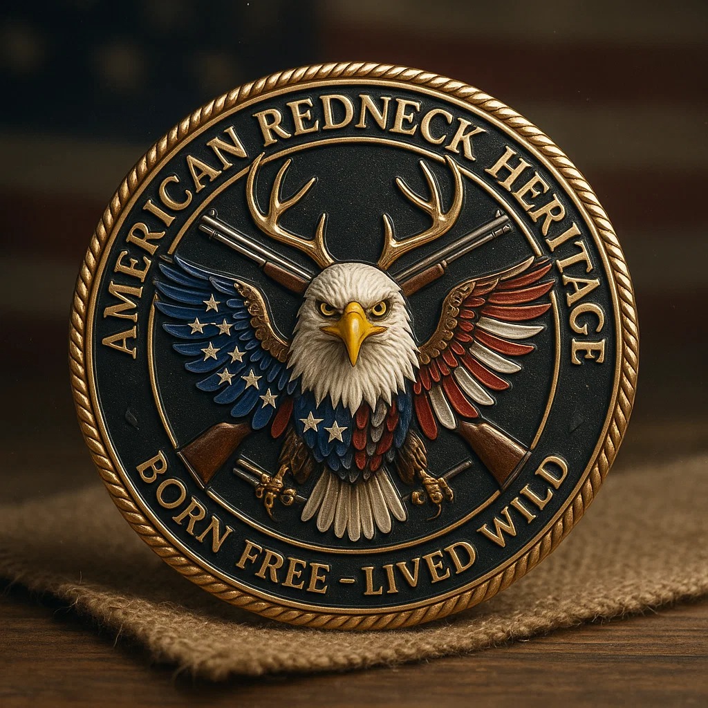 🏆 HEROES OF THE HEARTLAND™ — Redneck Pride Enamel Coin