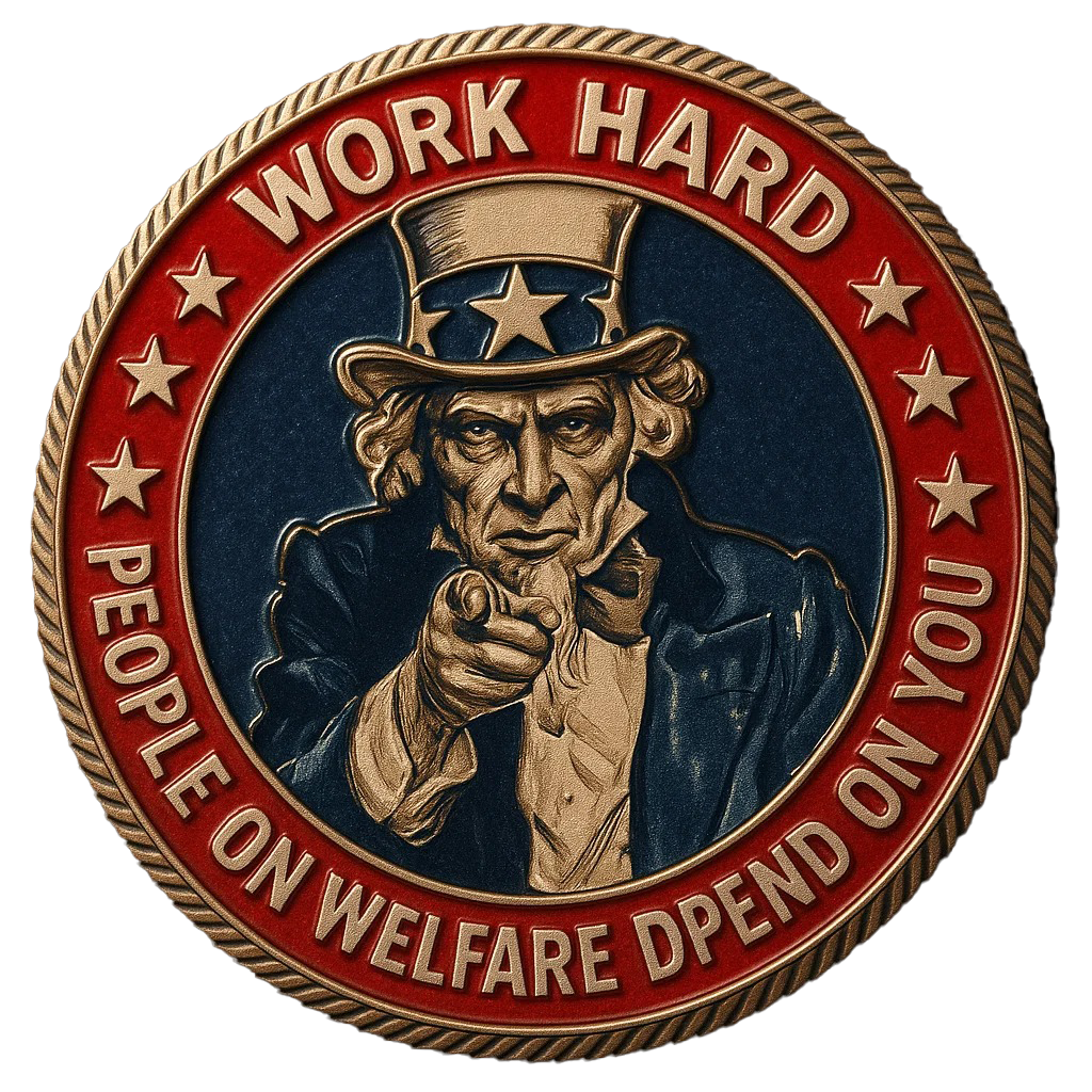 HARD WORKER PATRIOT COIN
