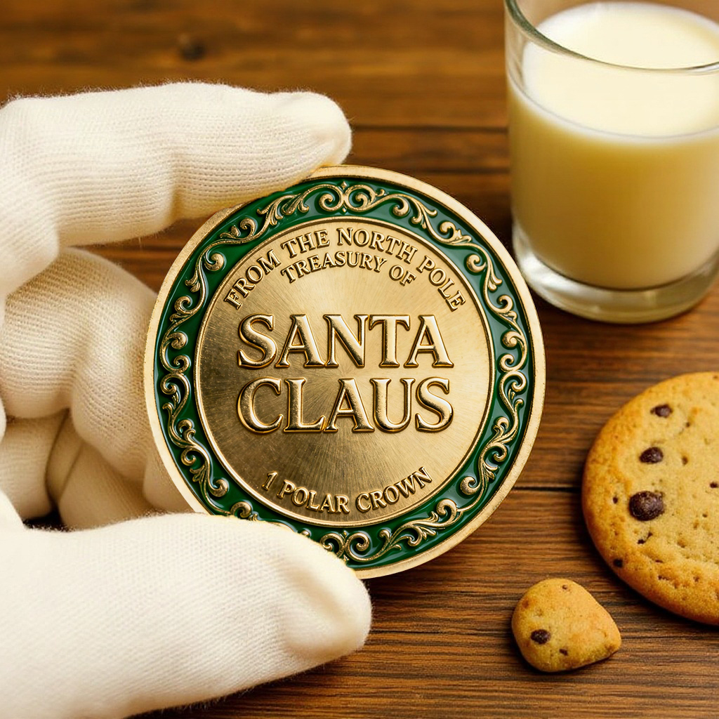 🎄Santa Gold Coin ‘THANK YOU For The Milk & Cookies’!🎅
