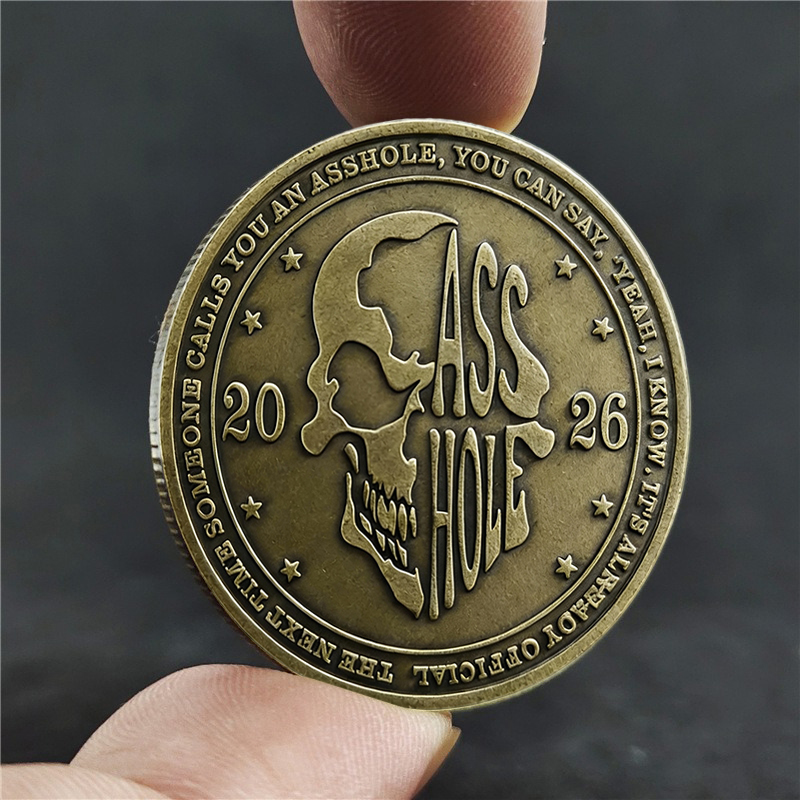 🎄Christmas Sale 50% OFF🔥Funny Official Certification Best A**hole Challenge Coin