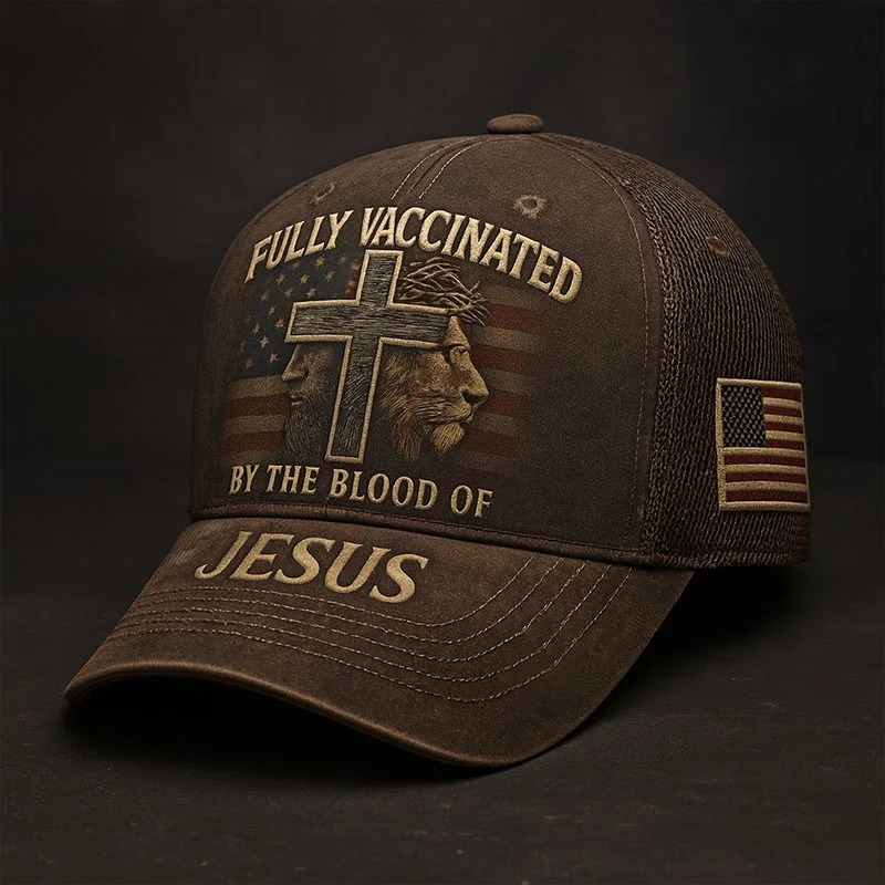 🎄New Year Sale 60% OFF🔥Fully Vaccinated by the Blood of Jesus – Faith Statement Cap
