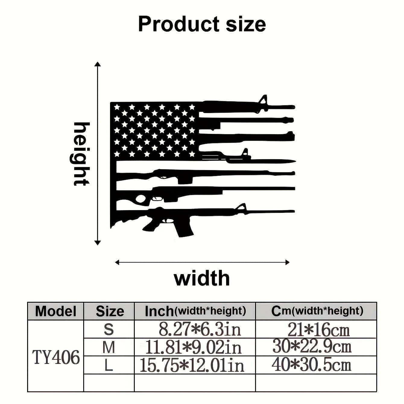 🏆New Year 60% OFF -🦅Vintage American Flag and Gun Metal Wall Art