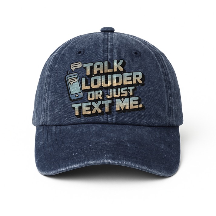The "Analog Hearing Aid" Cap - Talk Louder Edition