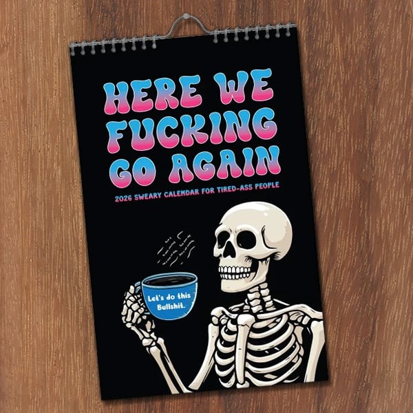 🔥LAST DAY 49% OFF - 🗓️2026 Swear Calendar For Tired-Ass Women