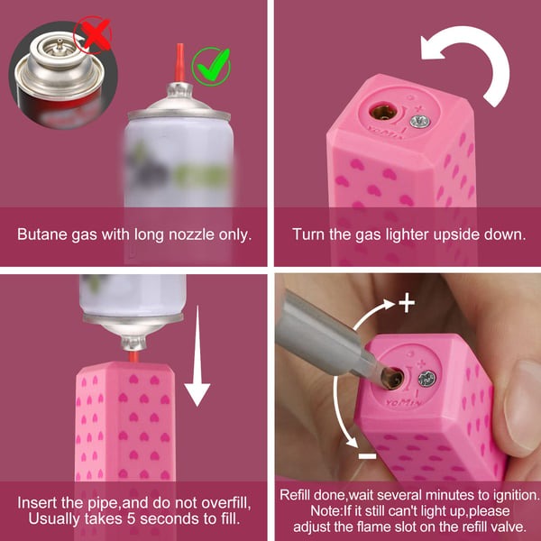 🎁Last Day Promotion 49% OFF🔥Cool No Gas Lighters (Adjustable Flame Refillable Butane  Outdoor)