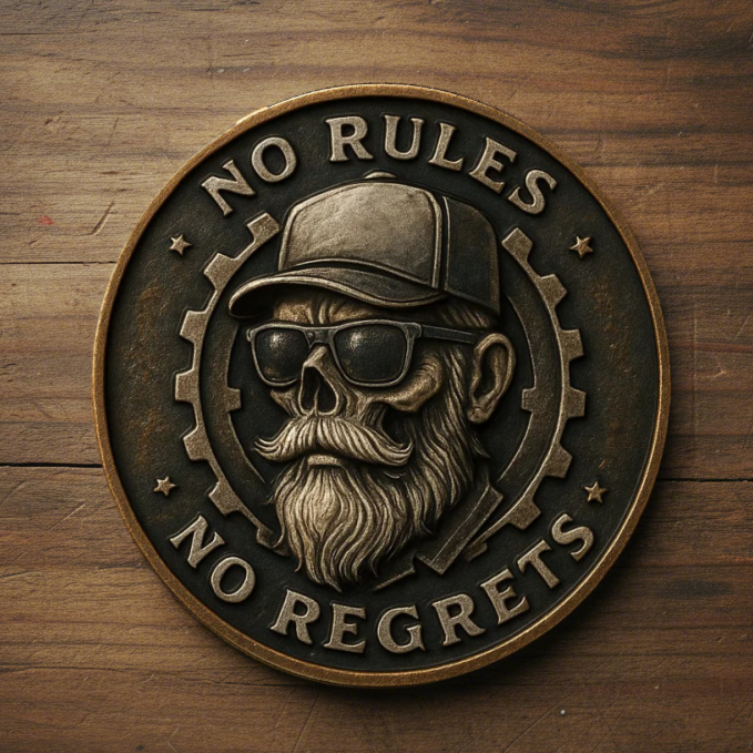 TOO OLD TO CARE – Lifetime Member Coin