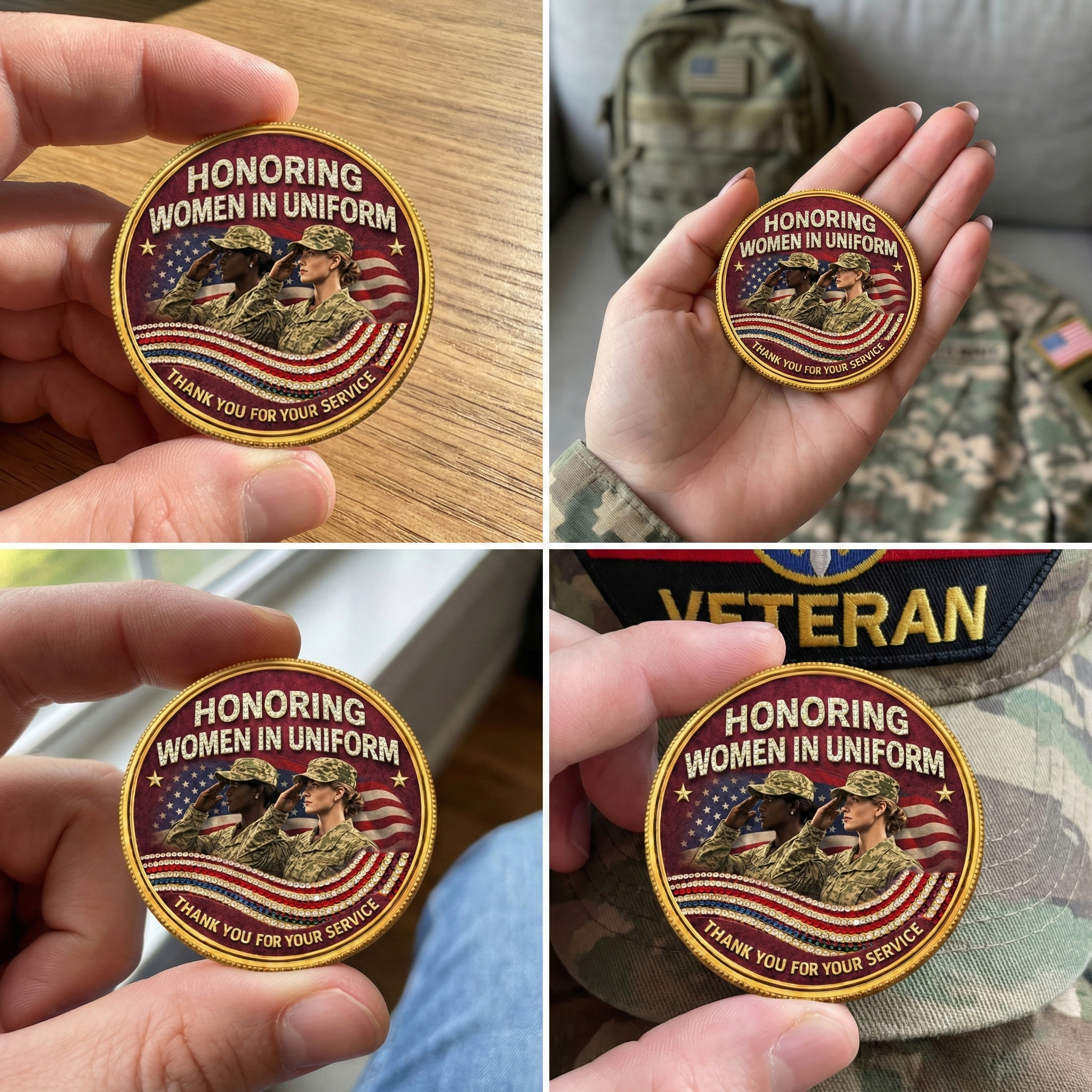 🏆New Year 60% OFF -She Served – Honoring Women in Uniform Commemorative Coin