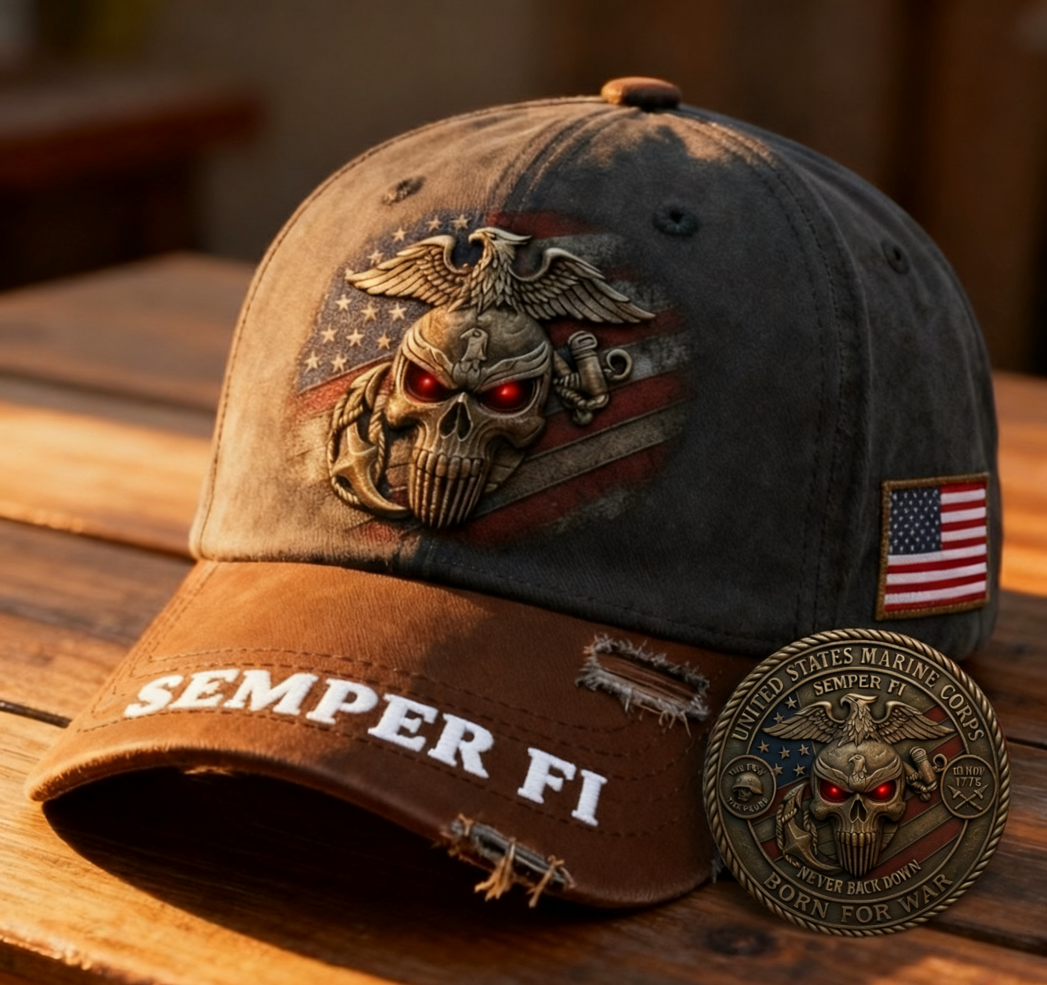 USMC Baseball Cap | Salute to the Iron Will of the Marine Corps