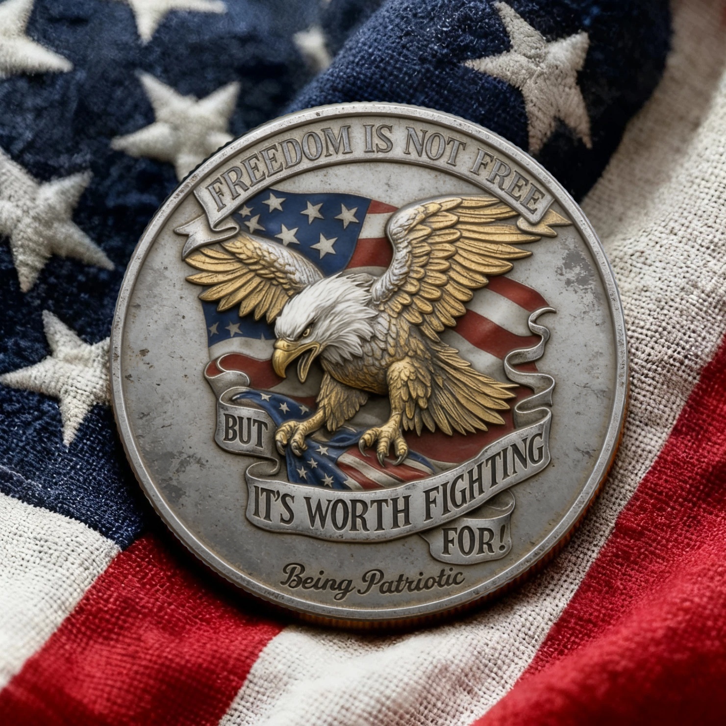 🏆Flash Sale 60% OFF-FREEDOM IS NOT FREE-THIS COMMEMORATIVE COIN HONORS THE PRICE PAID