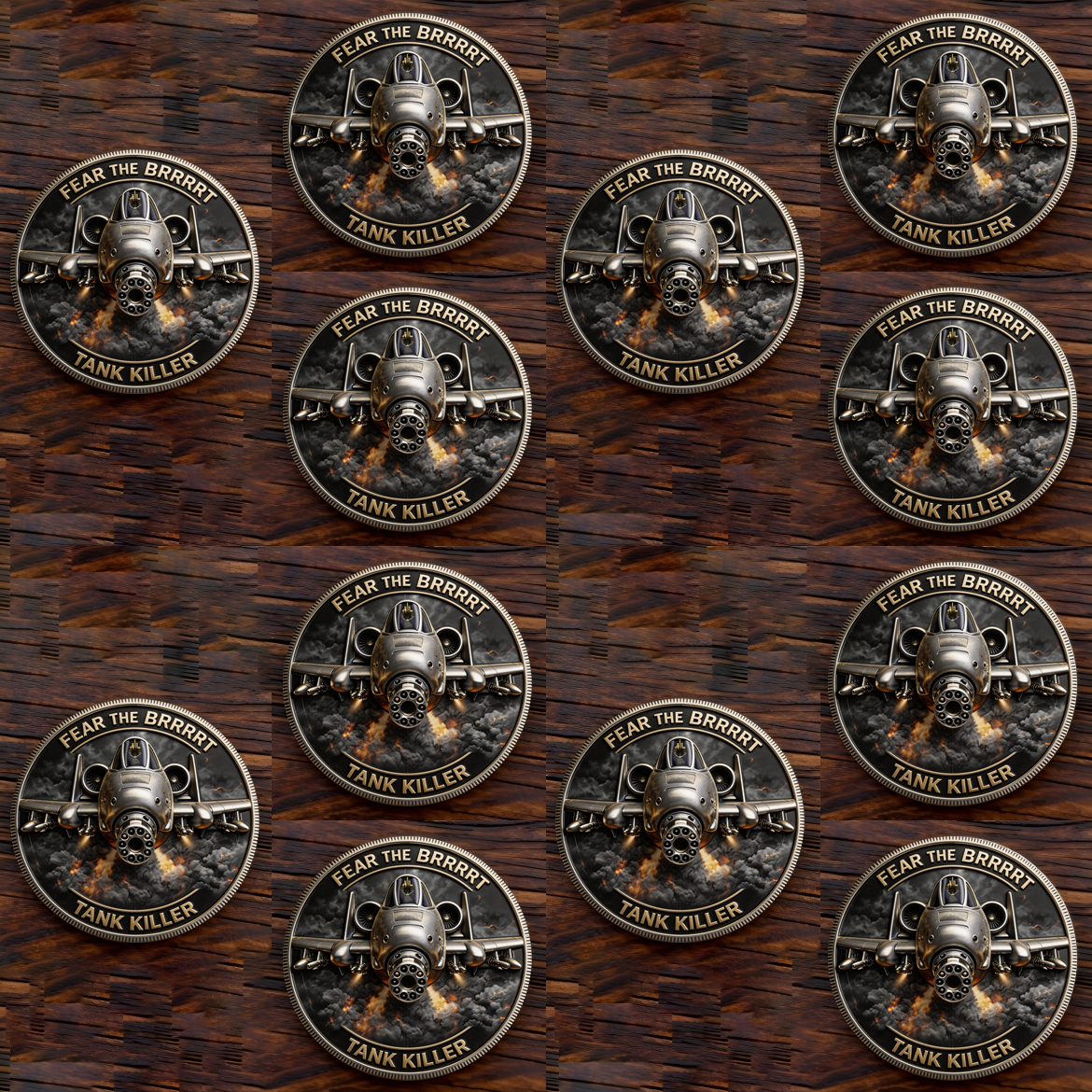 🏆New Year 60% OFF-🪙A-10 WARTHOG “BRRRT” Challenge Coin — Limited Fire Edition