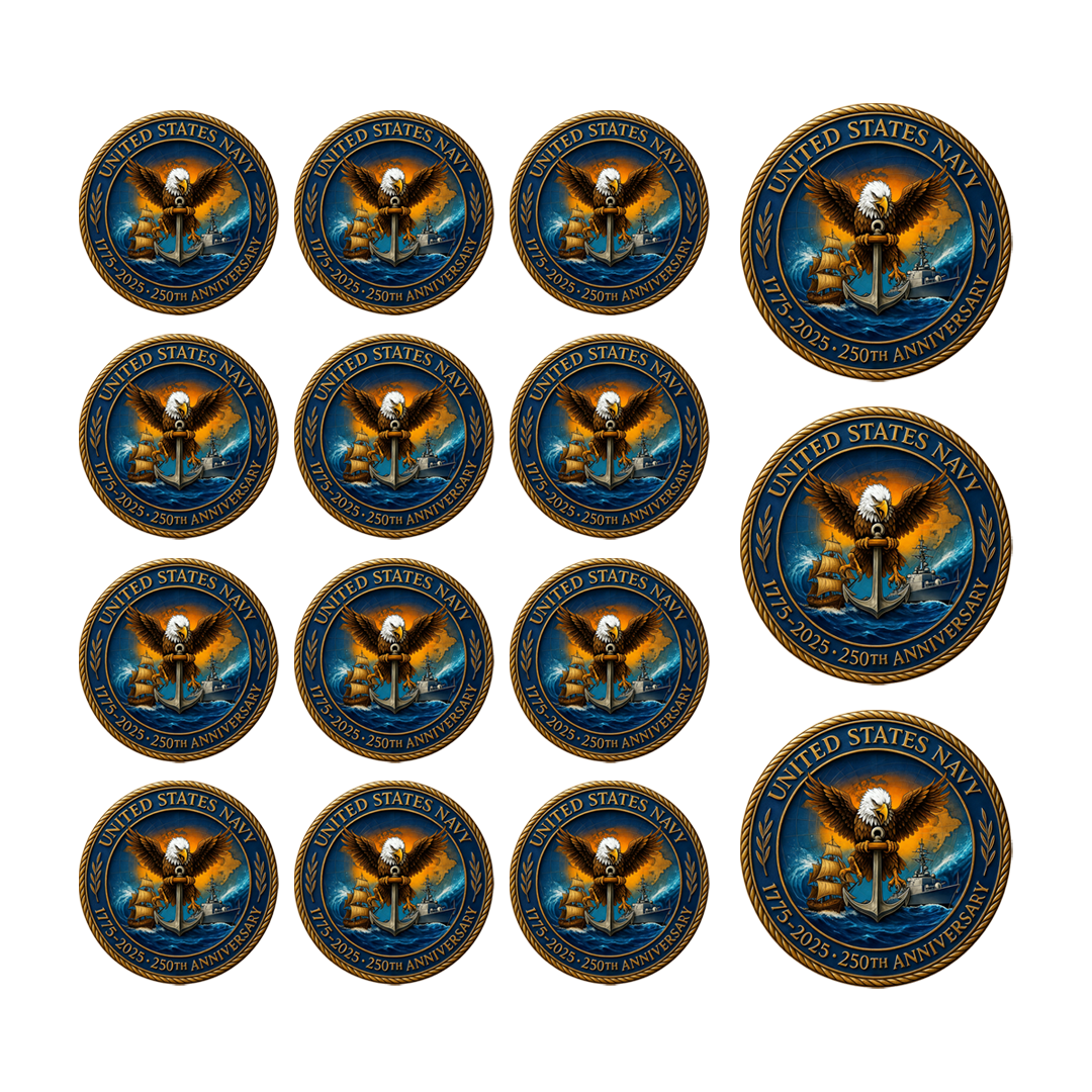 🔥Last Day 49% OFF⚓ U.S. Navy 250th Anniversary Commemorative Coin – 1775–2025