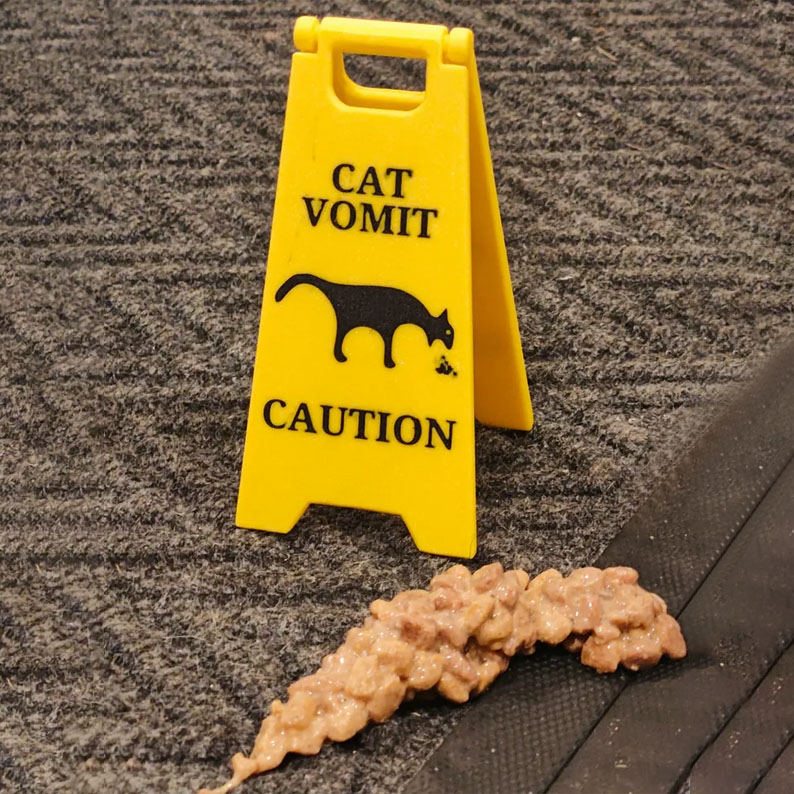 2025 Hot Sale🔥50% OFF 🐱Cat Vomit Sign