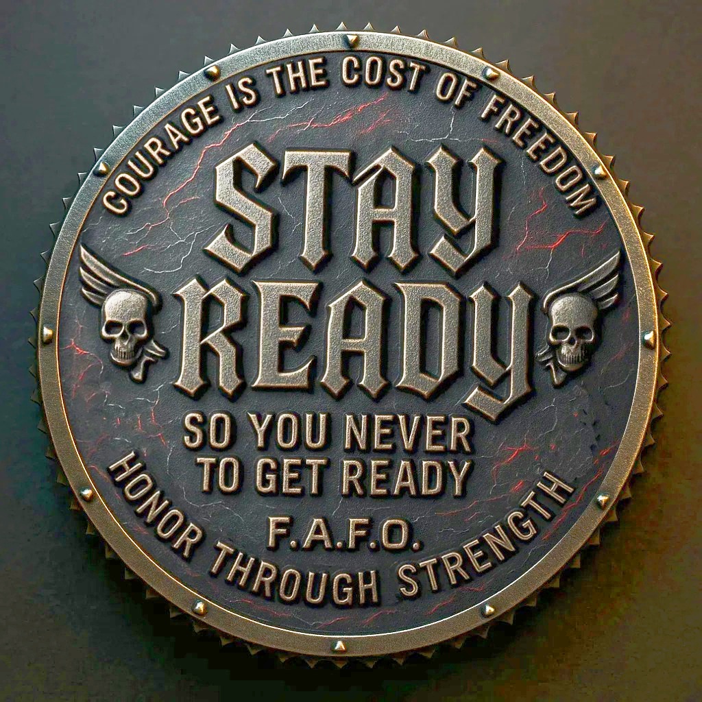 “F.A.F.O.” Challenge Coin – STAY READY, ALWAYS 🔥💀