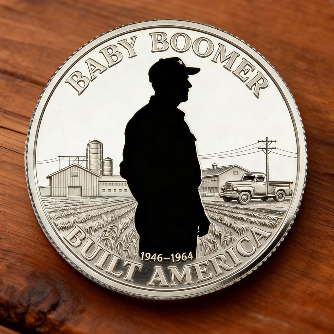 🏆New Year 60% OFF-🪙 BABY BOOMER — BUILT AMERICA Commemorative Coin