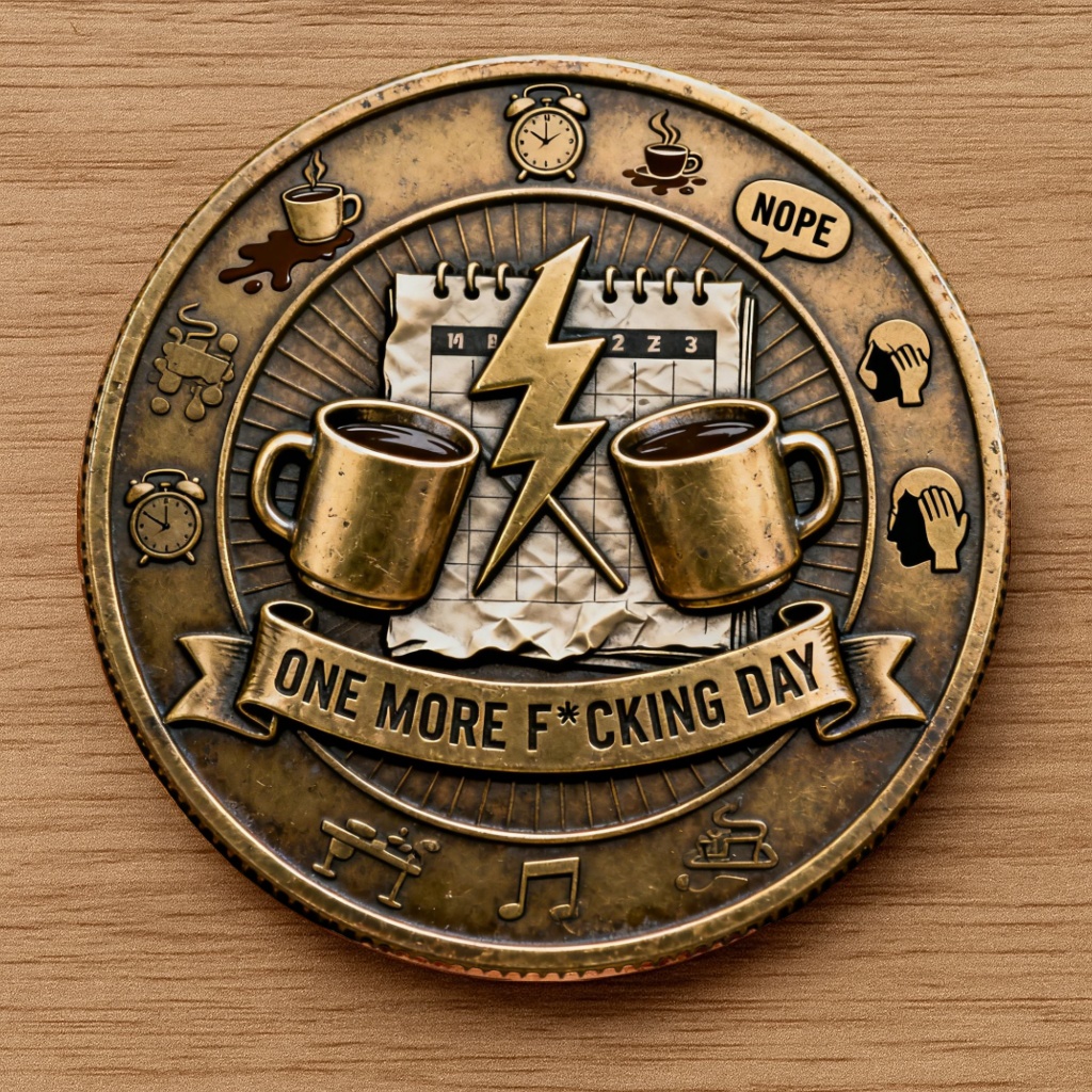 💥Black Friday Countdown-🔥 HERE WE F*CKING GO AGAIN — 2026 Tired-Ass Women Edition Coin