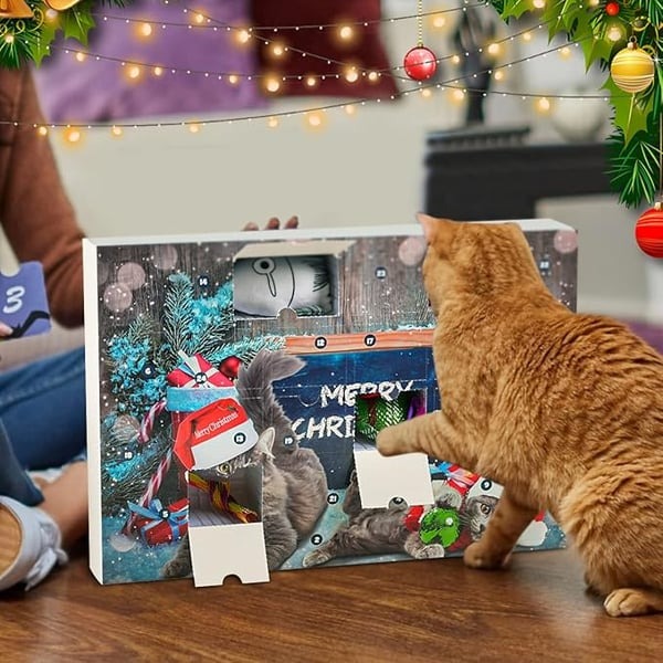 🐱2025 Christmas Countdown Cat Toys Advent Calendar🎄