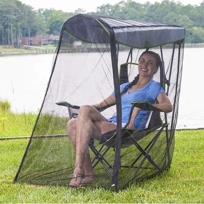 🔥2025 New Original Canopy Chair Mosquito Net (🛡️100% Fire-Resistant Bug Netting)