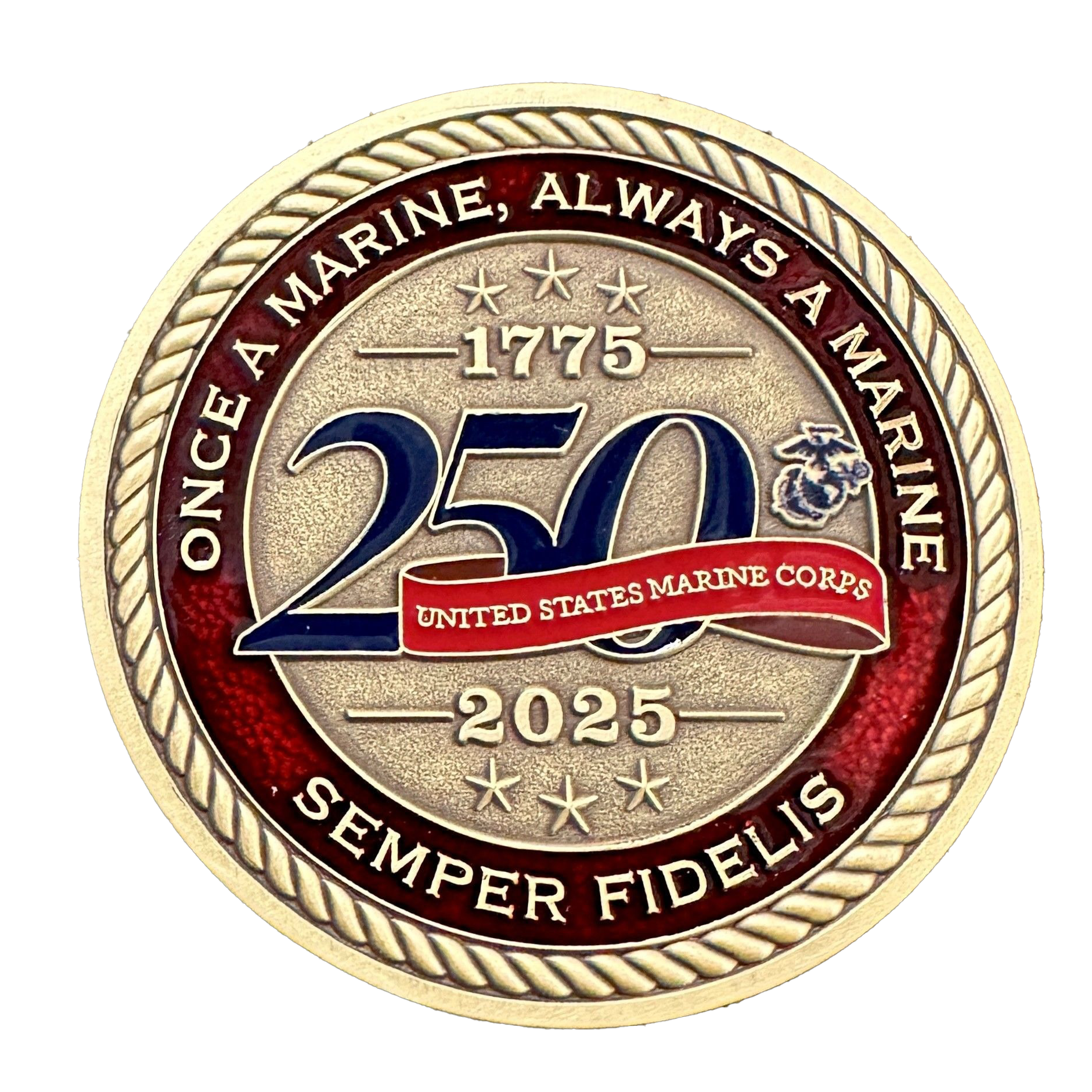 US Marine Corps 250th Anniversary Commemorative Coin