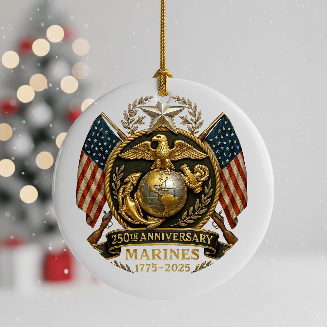MARINES 250th ANNIVERSARY ORNAMENT | LIMITED EDITION (1775–2025)