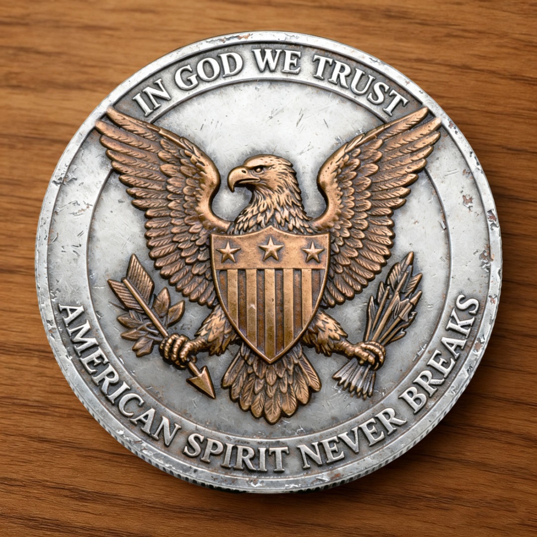 🔥 THE MOST AGGRESSIVE PATRIOT COIN OF 2025 — “AMERICAN SPIRIT: SHATTERED YET UNBROKEN” COMMEMORATIVE COIN 🔥