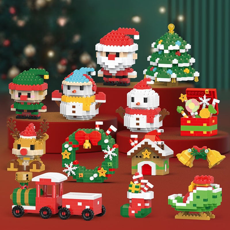 🎁Limited Time 49% OFF-🎄Santa Claus Design Building Blocks Toy