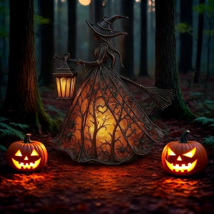 🔥Halloween Pre-Sale 49% Off-🧙‍♀️Halloween Witch Lamp—— BUY 2 FREE SHIPPING