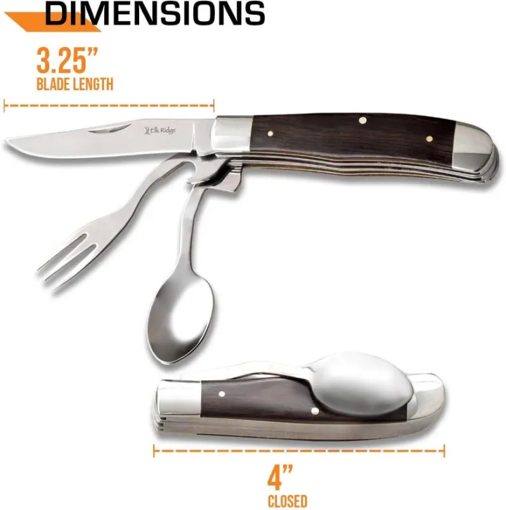 This Week Special Offer 70% OFF🎁4-in-1 Multi-Function Pocket Knife, Fork, Spoon and Bottle Opener Wood Handle