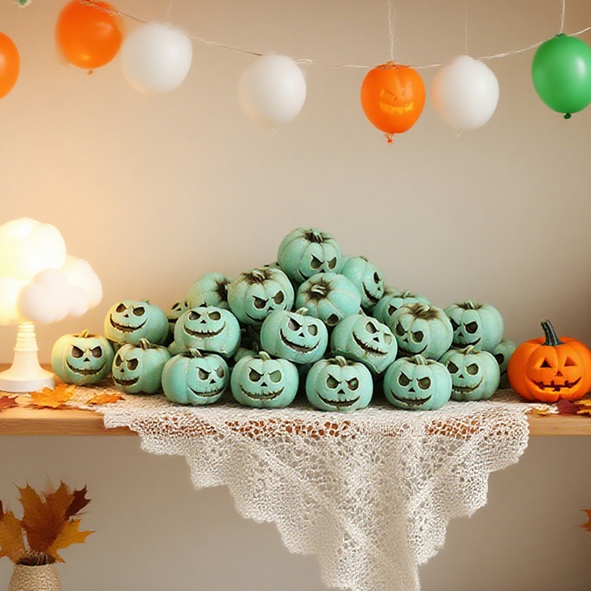 🔥💀 Adorable Mini Pumpkin Set