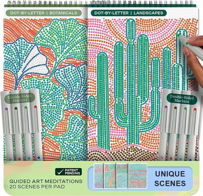 Guided Dot Art Meditations with Markers🖌No Skills Needed 🧘Calms Your Busy Mind