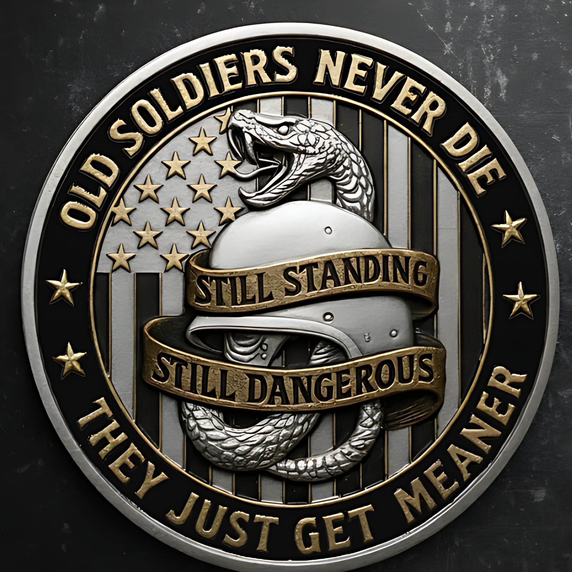 RETIRED AND DANGEROUS – Veteran’s Attitude Coin