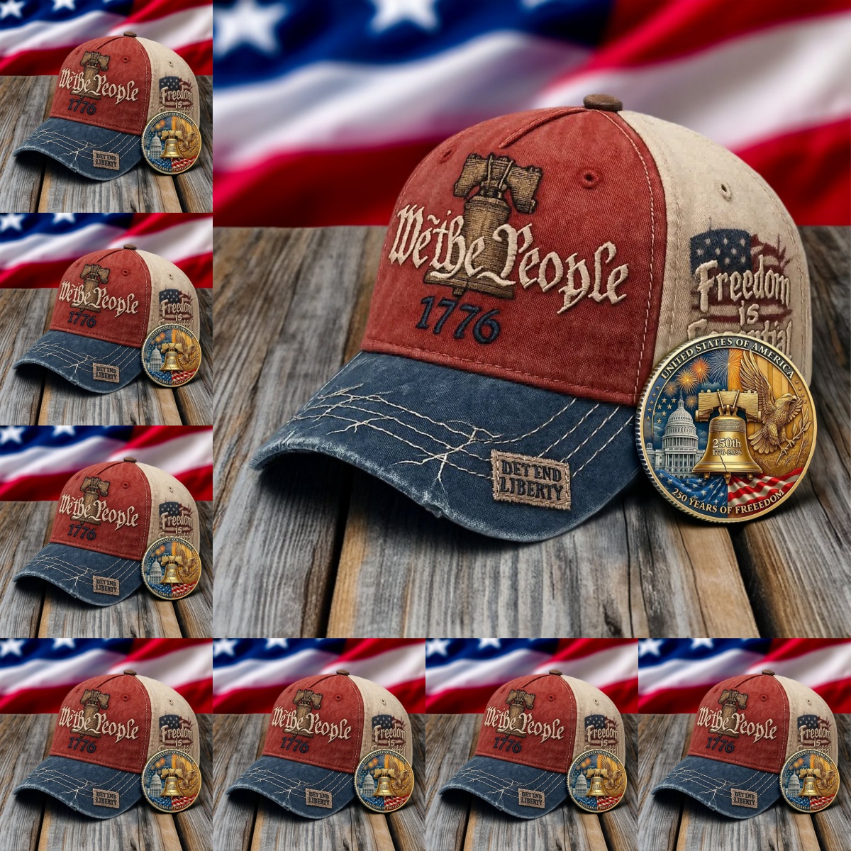 🔥🔥United States 250th Anniversary Cap🔥(Buy 1 Get 1 coin for free)