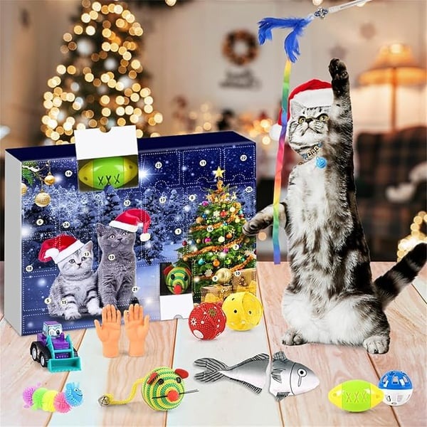 🐱2025 Christmas Countdown Cat Toys Advent Calendar🎄