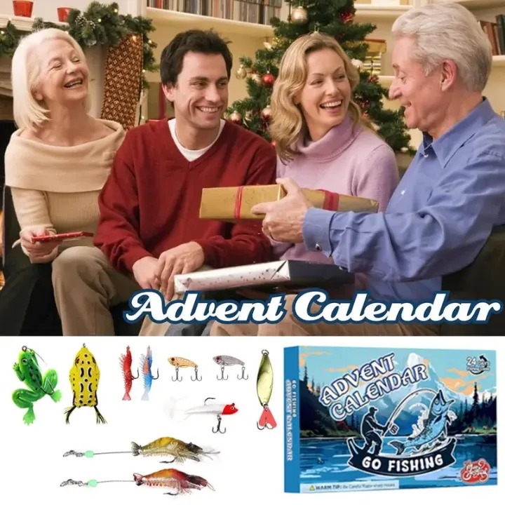 🔥Hot Sale 49% OFF🎣 Advent Calendar 2025 Fishing Lure - 24 Days Christmas Countdown Fish Tackle Set