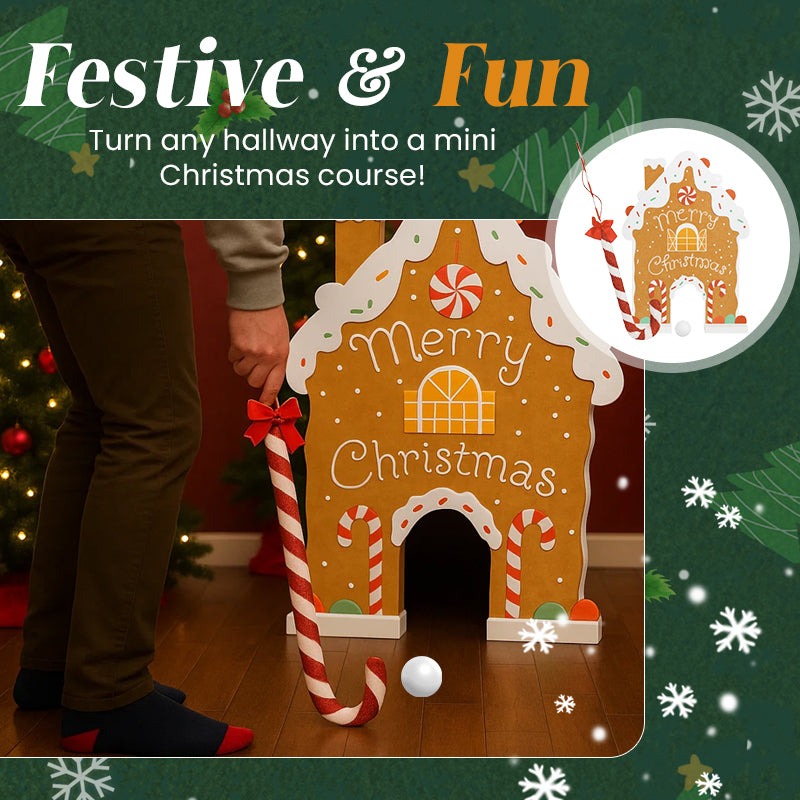🔥LAST DAY 50% OFF -🎅 Gingerbread Golf Game Set - Best Christmas Game