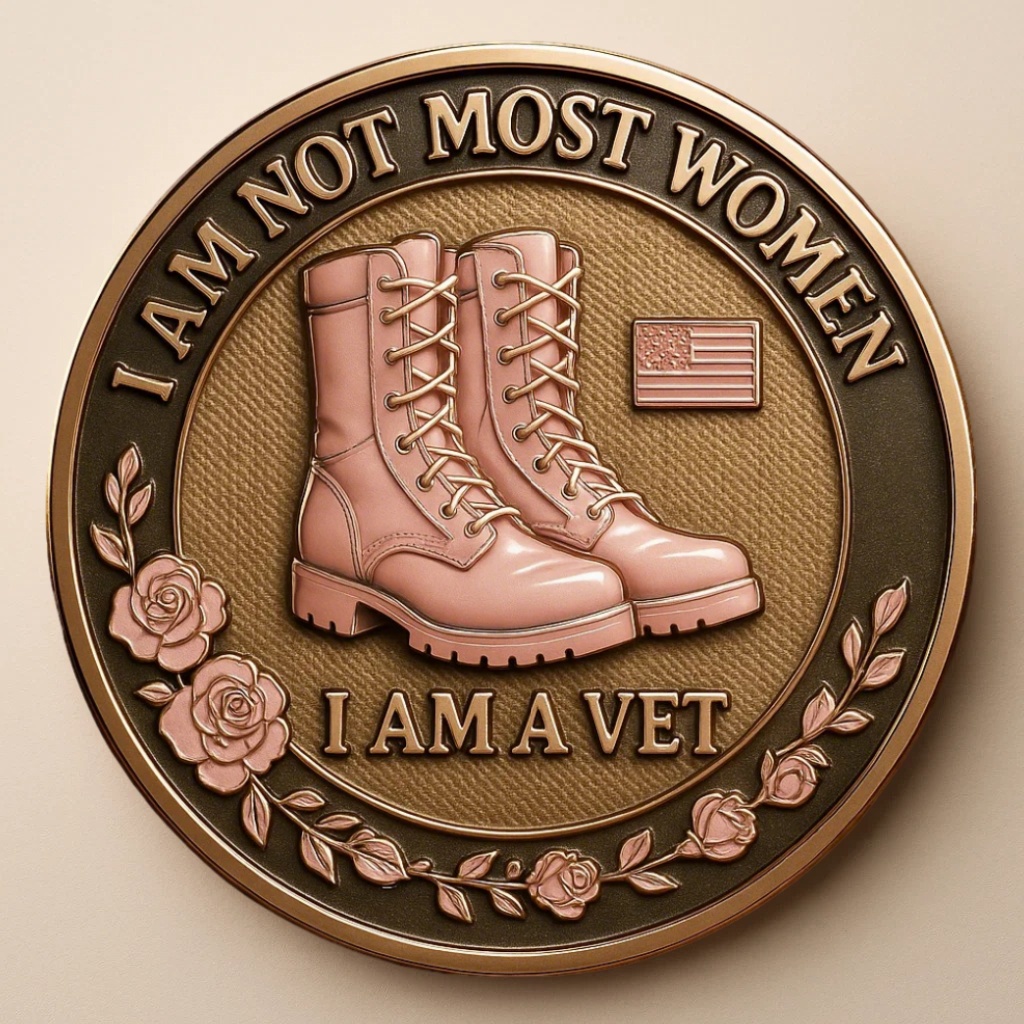 🎖️ I Am Not Most Women – I Am A Vet Challenge Coin