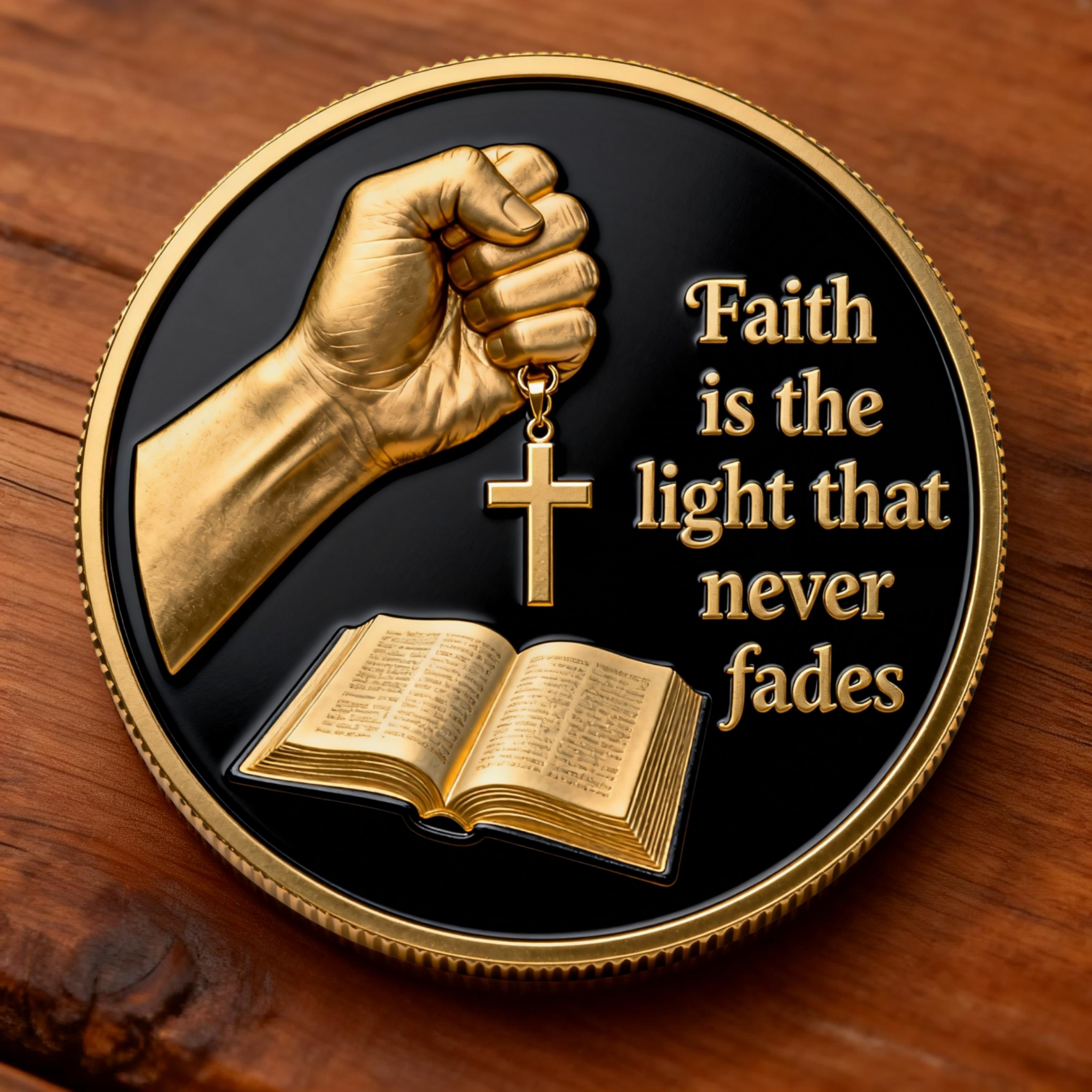 🎄Christmas Sale 50% OFF🔥🕊️ Faith & Light Commemorative Coin — A Symbol of Unfading Belief