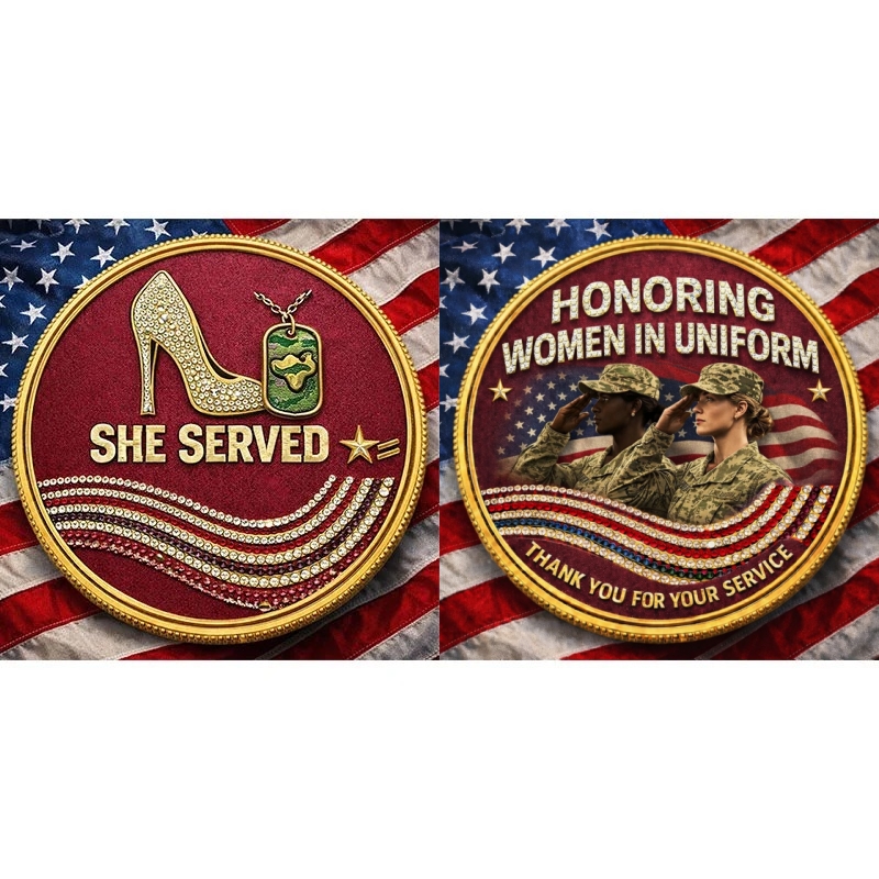 🏆New Year 60% OFF -She Served – Honoring Women in Uniform Commemorative Coin