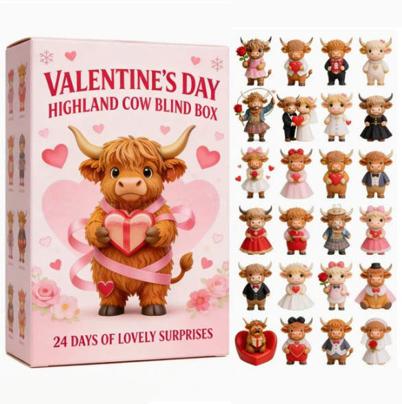 ❤️ Valentine’s Day Highland Cow Blind Box