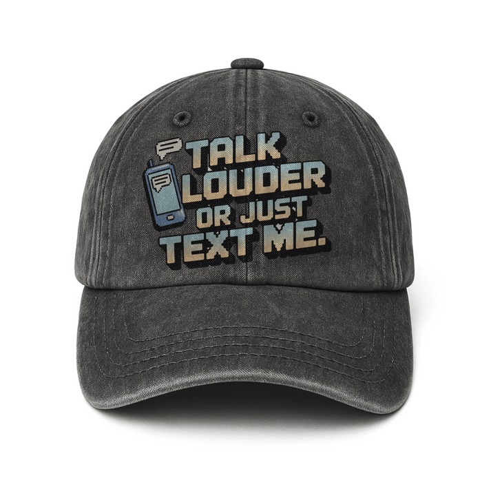 The "Analog Hearing Aid" Cap - Talk Louder Edition