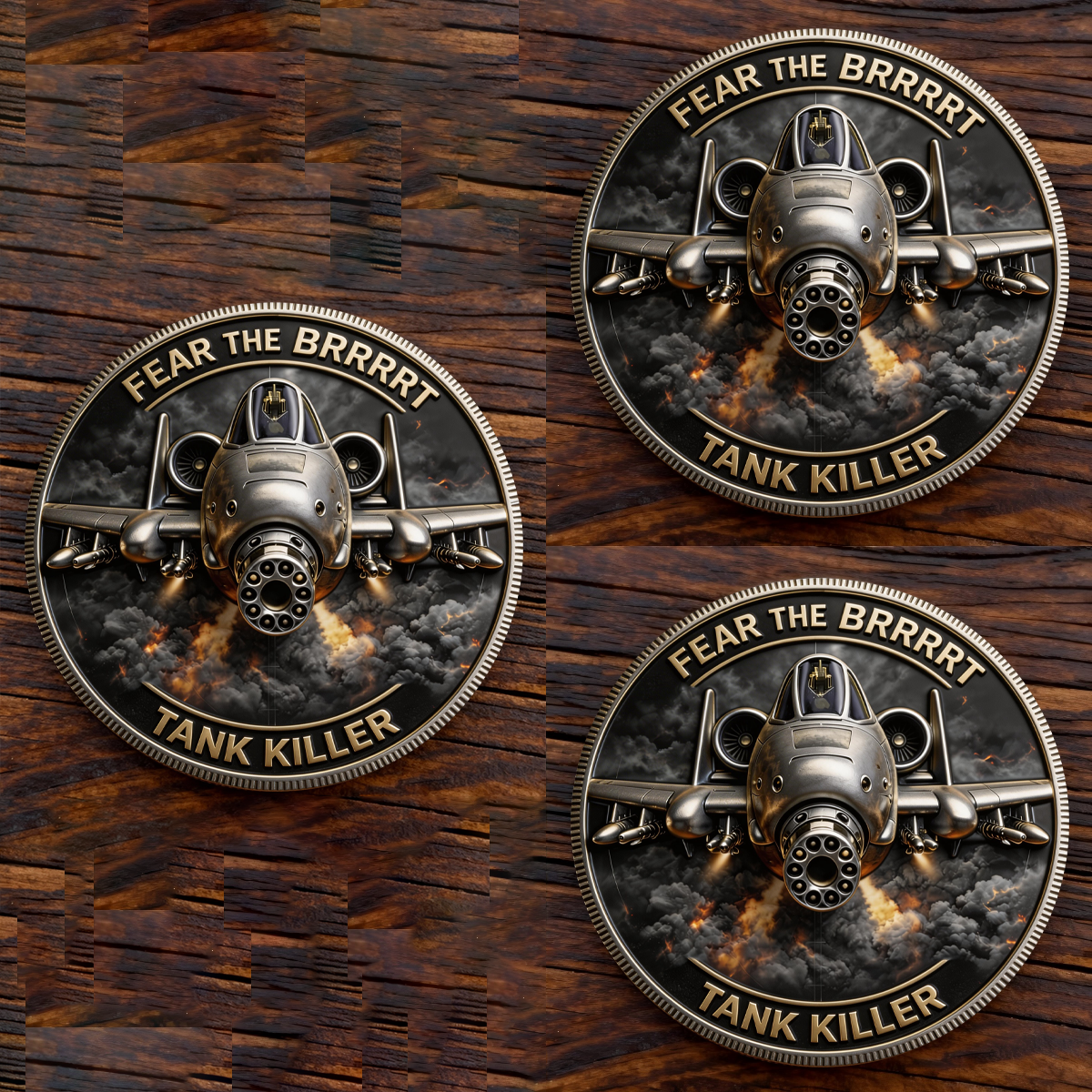 🏆New Year 60% OFF-🪙A-10 WARTHOG “BRRRT” Challenge Coin — Limited Fire Edition