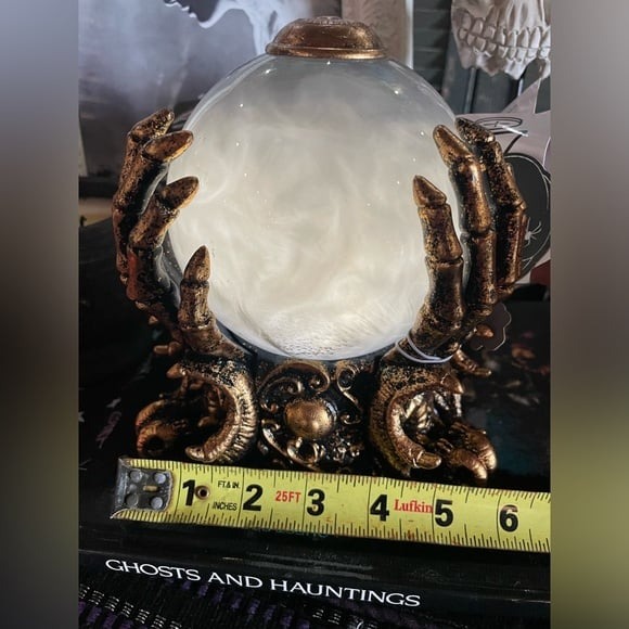 🧙‍♀️🔮MARTHA STEWART NWT LED Lighted Animated Decor Halloween Crystal Ball With Fog (BUY 2 FREE SHIPPING)