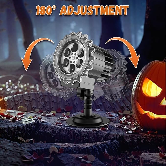 🎃 Halloween 3D Skull Ghost Projector Light 👻