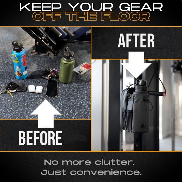 SuffaCo Magnetic Gym Water Bottle Holder Bag