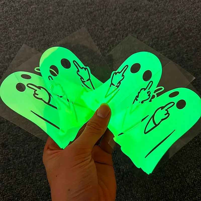 🎃 Glow-in-the-Dark Halloween Ghost Decal – Add Spooky Fun to Your Ride! 👻